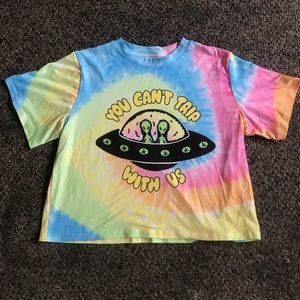 You Can’t Trip With Us Tie Dye Crop Top 🍃